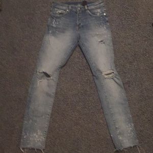 Ripped men denim jeans